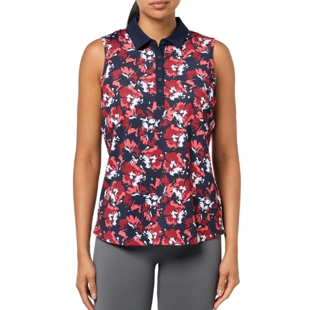PUMA Pique Borrego Sl Sleeveless Polo Size Large NWT P2P 22 In
